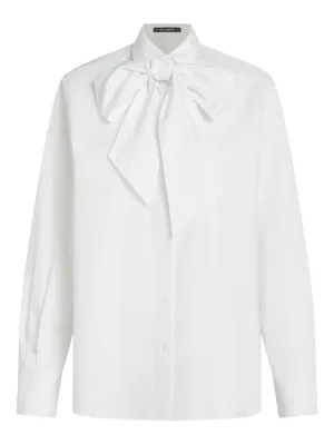 Karl Lagerfeld Karl Dna bow cotton blouse