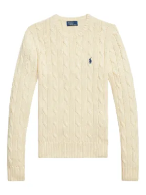Polo Ralph Lauren cable-knit logo-embroidered sweater