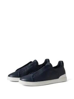 Zegna Triple Stitch leather sneakers