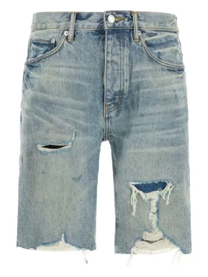 Purple Brand distressed denim shorts