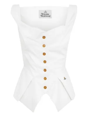 Vivienne Westwood button-down pleated top