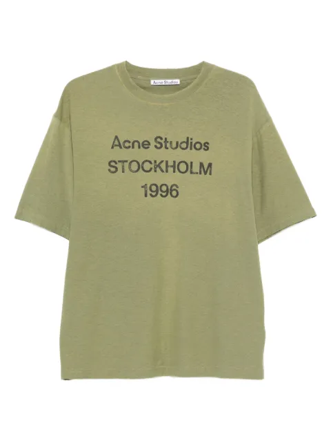 Acne Studios logo-print cotton-hemp T-shirt