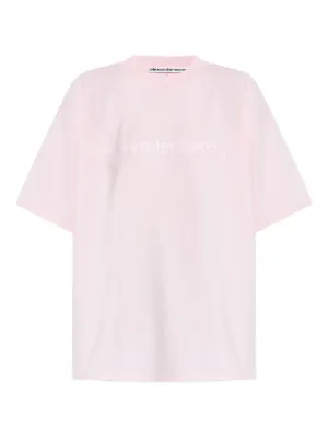 Alexander Wang logo-print drop-shoulder T-shirt