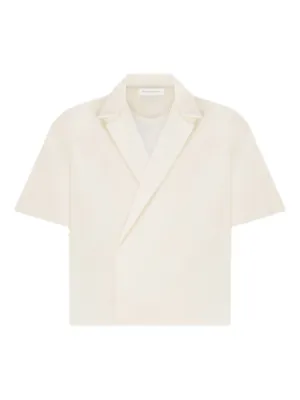 Manière De Voir Abel boxy twill double breasted shirt