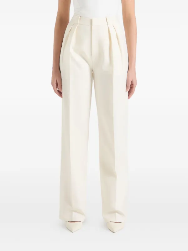 Mani&egrave;re De Voir Julie pinstripe twin pleat tailored trousers