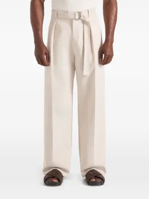 Manière De Voir Loic wide leg tailored trousers with belt