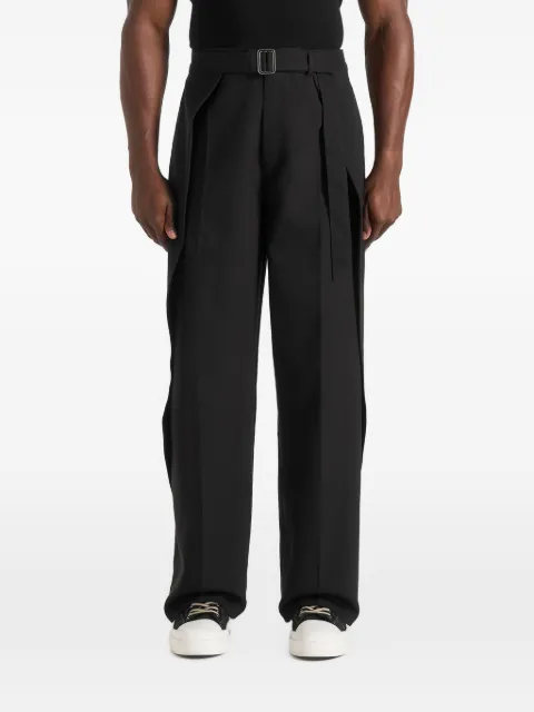 Manière De Voir Charles wide fit wrap leg tailored trousers