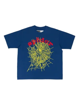 SP5DER spider web logo T-shirt