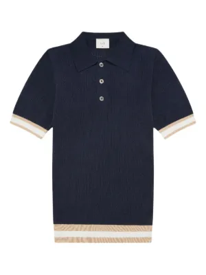 CH&Eacute; ribbed-knit polo shirt