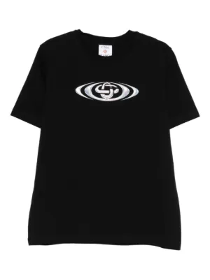 Casablanca warped-logo classic T-shirt