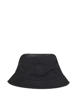 Stone Island compass logo bucket hat