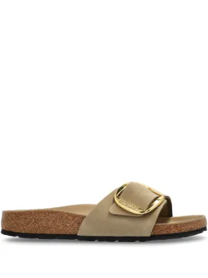 Birkenstock buckle-detail suede sandals