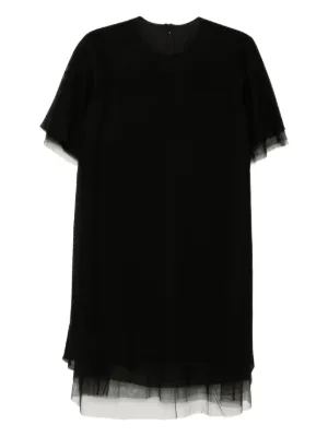 JNBY a-mesh short-sleeved dress