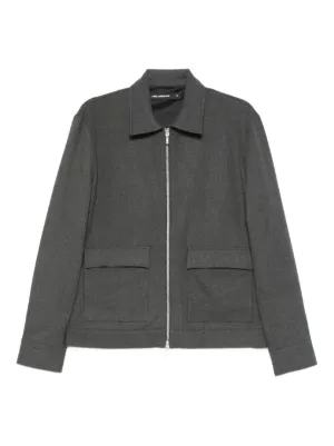 Karl Lagerfeld zip-up shirt jacket
