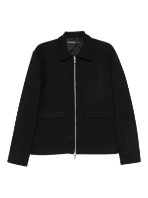 Karl Lagerfeld zip-up shirt jacket