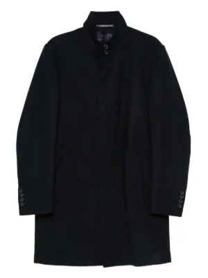 Karl Lagerfeld wool blend single breasted coat