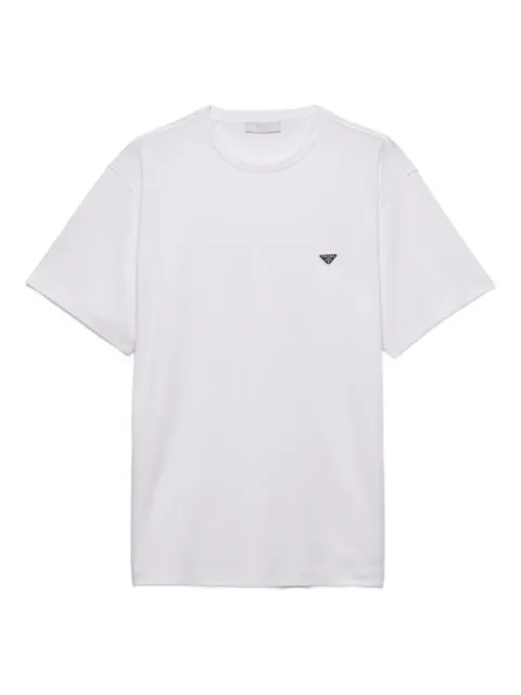 Prada logo-plaque T-shirt