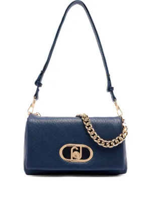 LIU JO medium LaPuffy logo-plaque chain-strap shoulder bag