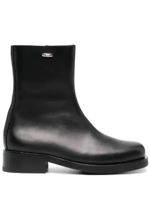 OUR LEGACY leather side-zip boots