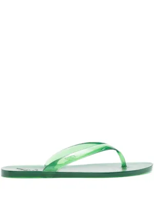 Ancient Greek Sandals Green Jelly flip flops