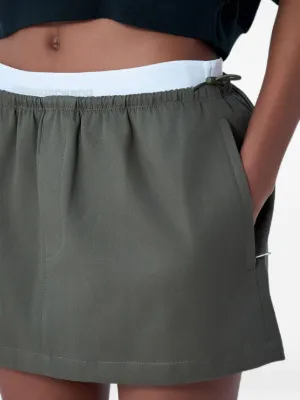 Alexander Wang logo miniskirt in twill mid-rise