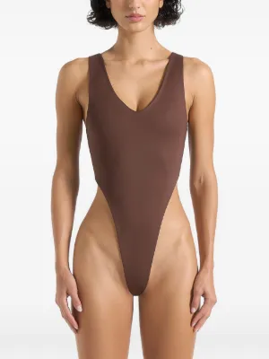 Manière De Voir Noa V-neck bodysuit