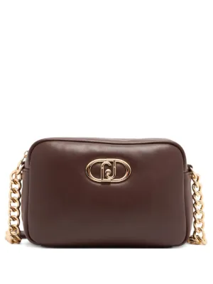LIU JO medium LaPuffy logo-plaque chain-strap cross body bag