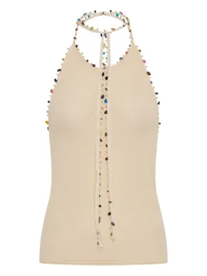 Christopher Esber Beach Quartz halter-neck tank top