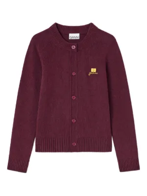 GANNI round-neck cardigan