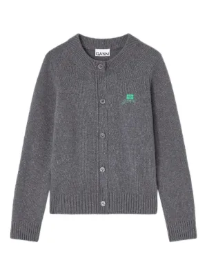 GANNI round-neck cardigan