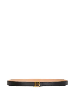 Balmain leather B-buckle belt