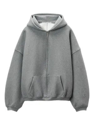 Alexander Wang Star zip up hoodie in dense fleece jacket