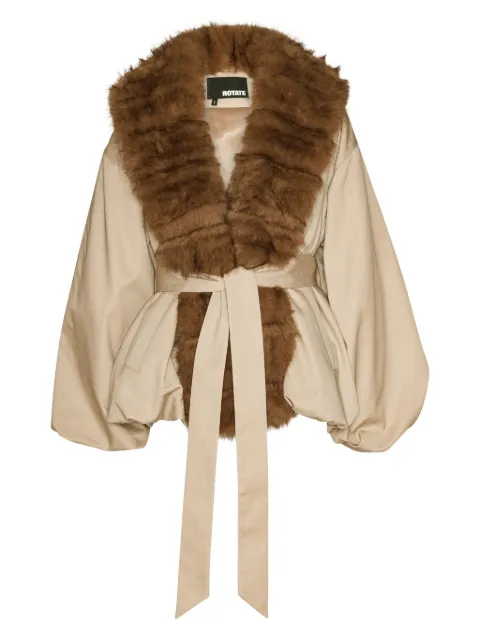 ROTATE BIRGER CHRISTENSEN faux-fur collar jacket