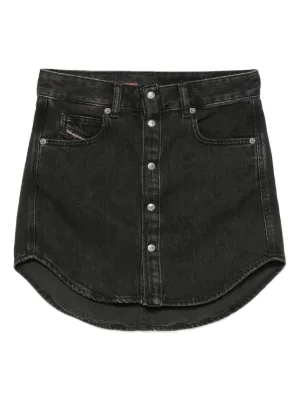 Diesel denim button-front miniskirt