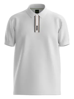 BOSS stripe-detail polo shirt