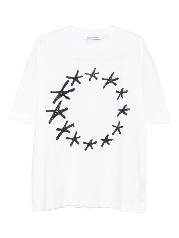 &Eacute;tudes Studio star-print organic cotton T-shirt