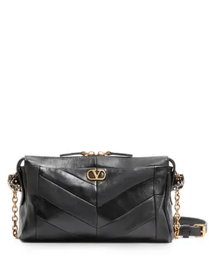 Valentino Garavani Panthea small shoulder bag in nappa leather with a chevron pattern