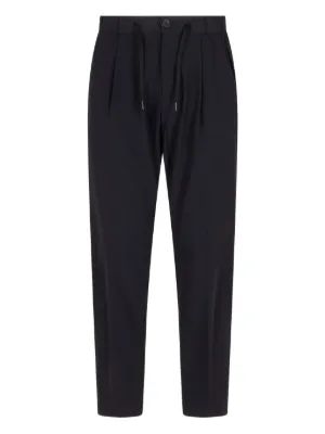 Herno drawstring-waist straight-leg trousers