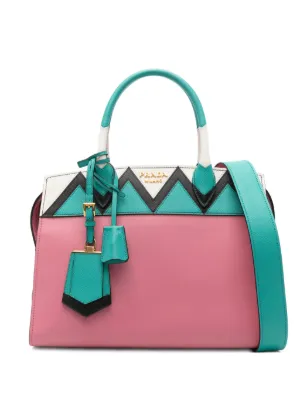 Prada padlock-detail tote bag