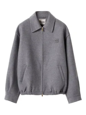 Miu Miu double cashmere blouson jacket