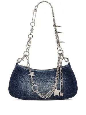 Marc Jacobs denim charm shoulder bag