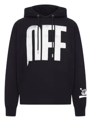 Off-White print hoodie