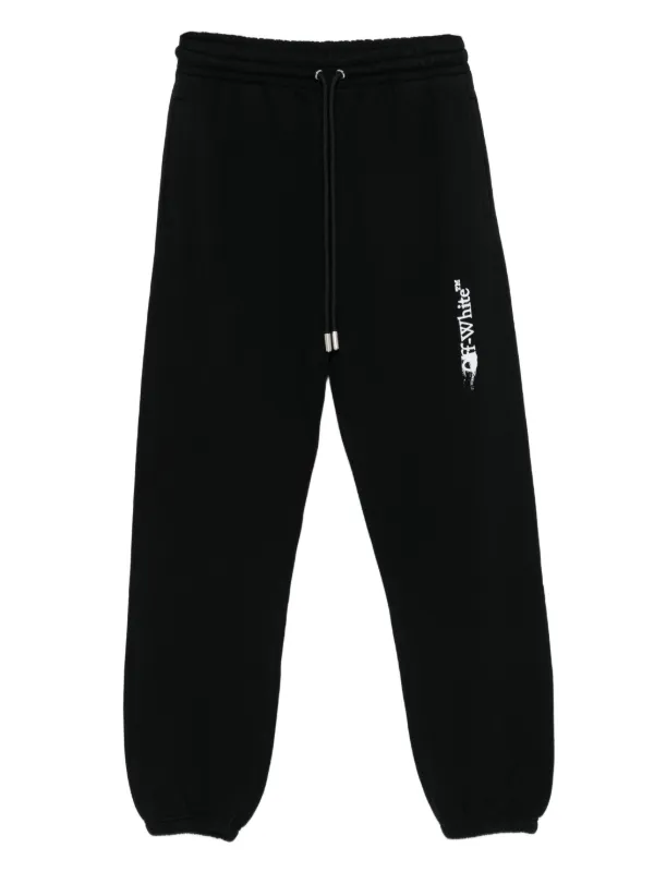 Off-White logo-print drawstring track pants
