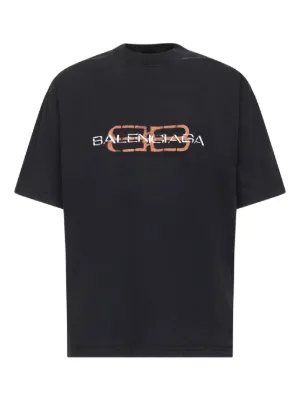 Balenciaga BB Icon stencil-print T-shirt