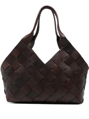 DRAGON DIFFUSION Castello dark brown tote bag