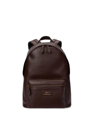 Polo Ralph Lauren leather zip-fastening backpack