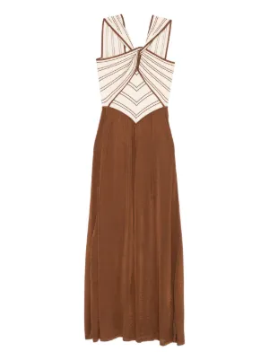 ZIMMERMANN cross-front striped dress
