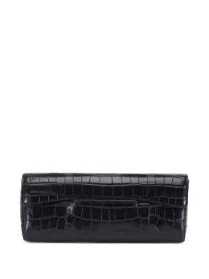 TOTEME soft croco-embossed t-clutch