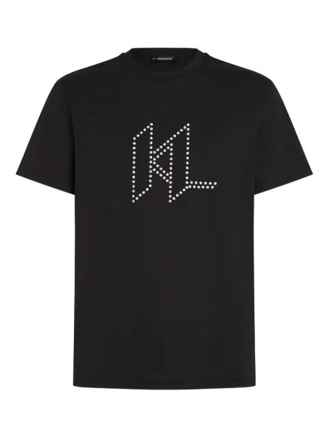 Karl Lagerfeld Karl DNA studded-monogram T-shirt
