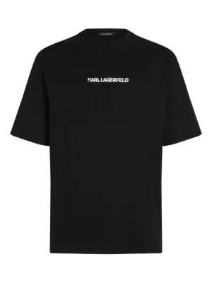 Karl Lagerfeld portrait-print T-shirt